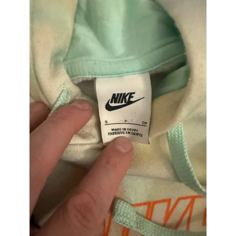 Nike Sportswear Tie Dye Alien‎ Graphic Hoodie Mens Small Multi Color Pullover